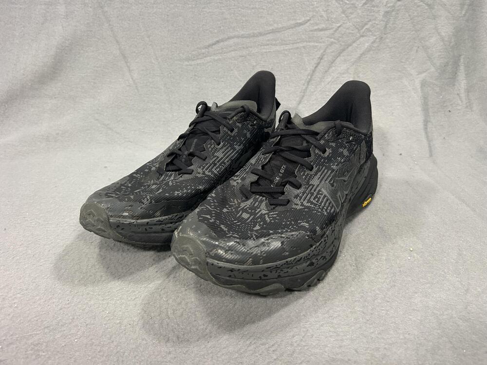 Hoka One One Speedgoat 6 GTX Shoes Mens Size 13 Black Camo Trail Running